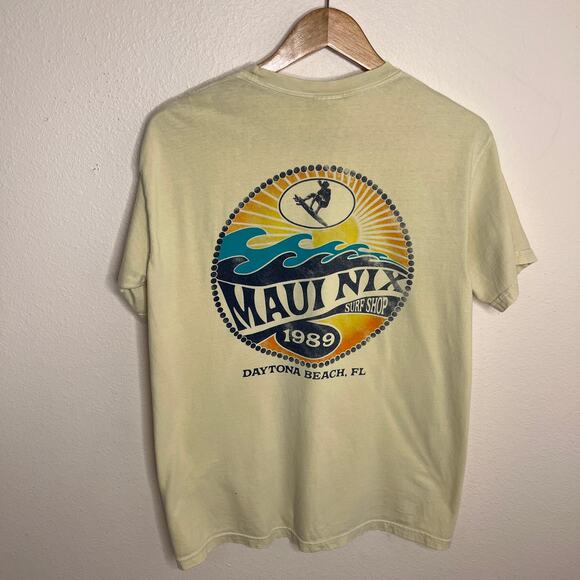 Comfort Colors Maui Nix 1989 Beige Tee Medium - Picture 2 of 6